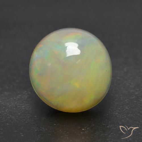 0.94ct Naturel Multicolore Opale, Tour, Transparent