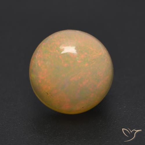 1.05ct Naturel Multicolore Opale, Tour, Translucide