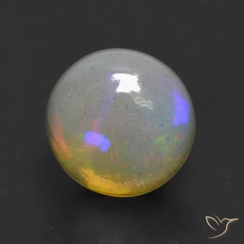 1.01ct Naturel Multicolore Opale, Tour, Transparent