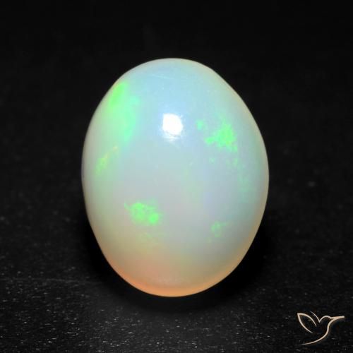 1.38ct Naturel Multicolore Opale, ovale, Translucide