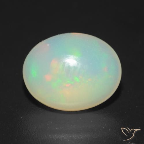 1.15ct Naturel Multicolore Opale, ovale, Translucide