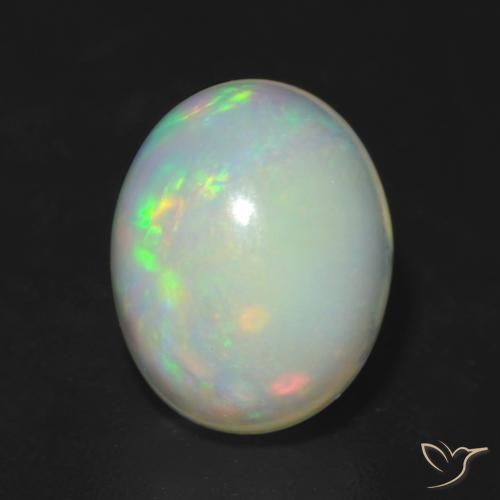 Opale Multicolore naturelle ovale, 1.88 ct, Translucide