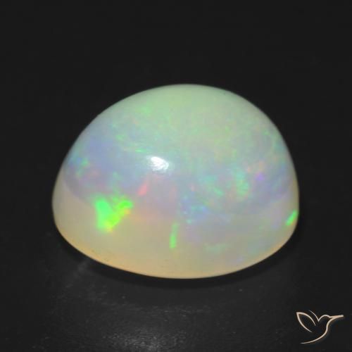 Opale Multicolore naturelle ovale, 1.88 ct, Translucide