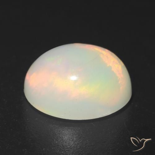 Opale Multicolore naturelle ovale, 1.41 ct, Translucide