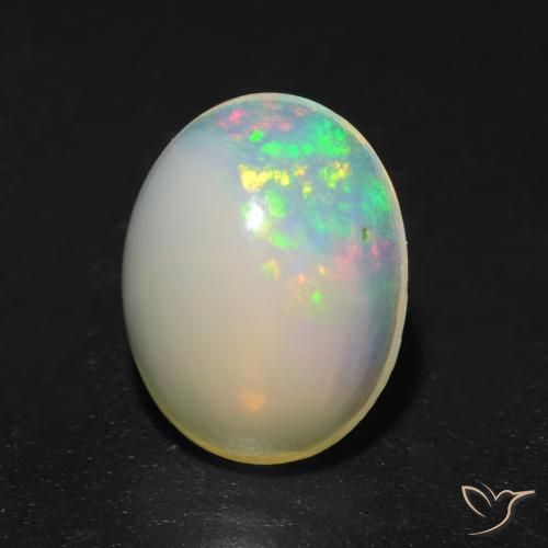 1.08ct Naturel Multicolore Opale, ovale, Transparent