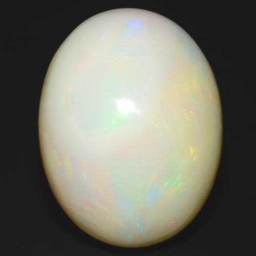Opale Multicolore naturelle Coupe ovale, 25.93 ct, Opaque