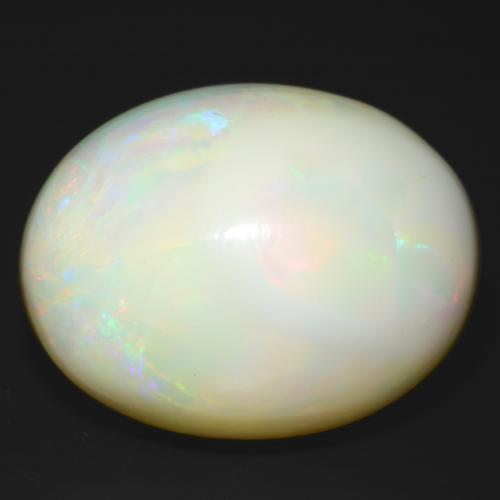 Opale Multicolore naturelle Coupe ovale, 25.93 ct, Opaque