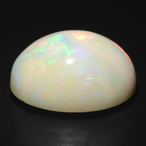 Opale Multicolore naturelle Coupe ovale, 25.93 ct, Opaque