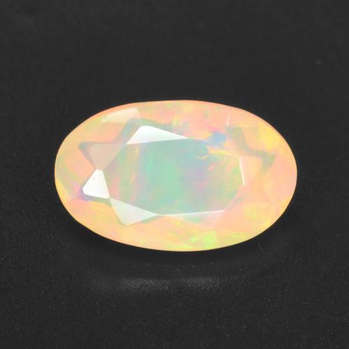 Opale Multicolore naturelle Coupe ovale, 1.33 ct, Transparent
