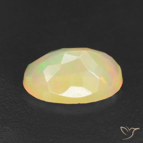 Opale Multicolore naturelle ovale, 1.49 ct, Translucide
