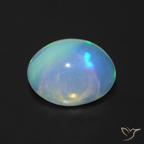 1.22ct Naturel Multicolore Opale, ovale, Transparent