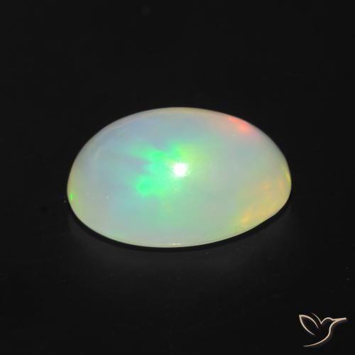 Opale Multicolore naturelle ovale, 1.05 ct, Transparent