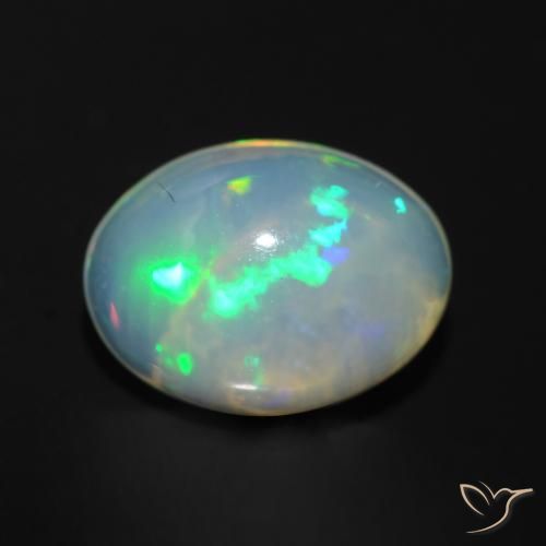 1.21ct Naturel Multicolore Opale, ovale, Transparent