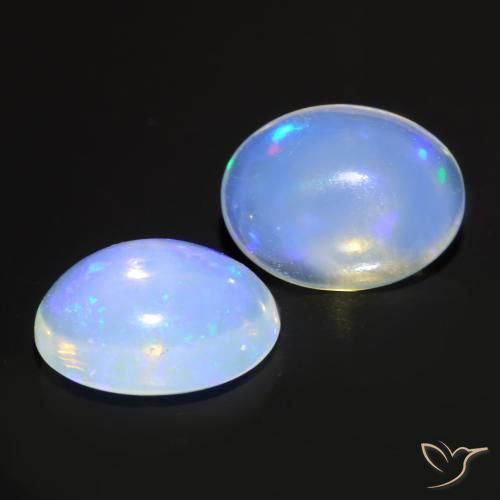 Shop natural 1.46ct Blanc bleuâtre Opale gems, ovale, from Australie at GemSelect. In stock, global shipping!