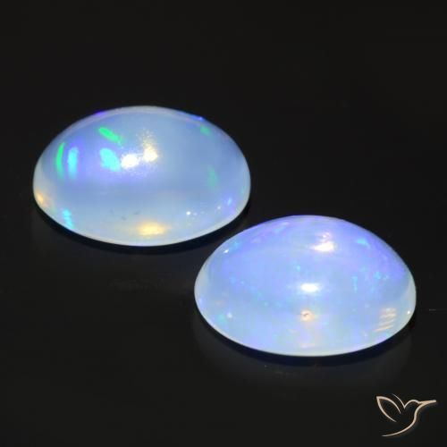 Shop natural 1.46ct Blanc bleuâtre Opale gems, ovale, from Australie at GemSelect. In stock, global shipping!