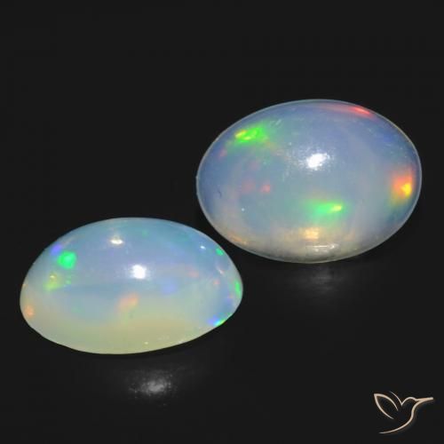 Shop natural 0.89ct Blanc bleuâtre Opale gems, ovale, from Australie at GemSelect. In stock, global shipping!