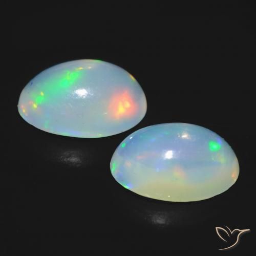 Shop natural 0.89ct Blanc bleuâtre Opale gems, ovale, from Australie at GemSelect. In stock, global shipping!