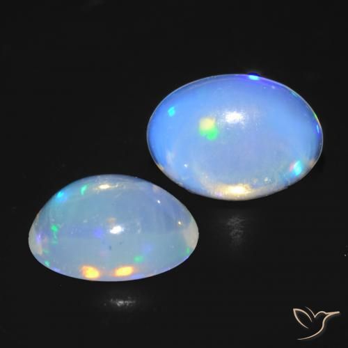 Shop natural 0.85ct Blanc bleuâtre Opale gems, ovale, from Australie at GemSelect. In stock, global shipping!