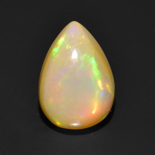 Opale Multicolore naturelle En forme de poire, 1.01 ct, Translucide