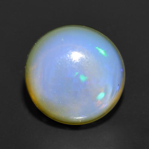 Opale Multicolore naturelle Coupe roude, 0.90 ct, Translucide