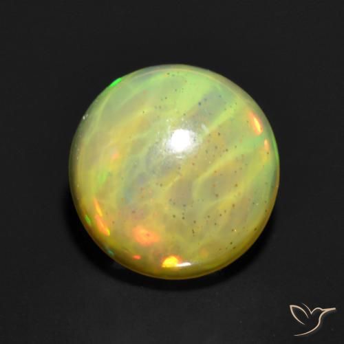 0.85ct Naturel Multicolore Opale, Tour, Translucide