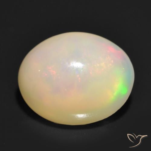 Opale Multicolore naturelle ovale, 1.20 ct, Translucide