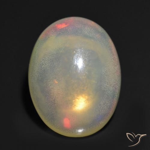 1.16ct Naturel Multicolore Opale, ovale, Transparent, Photo A