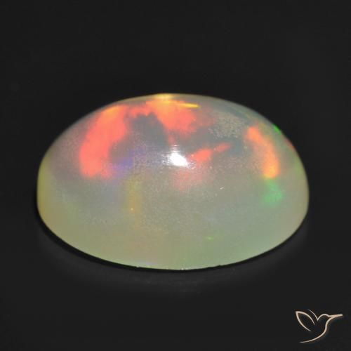 Opale Multicolore naturelle ovale, 1.16 ct, Transparent