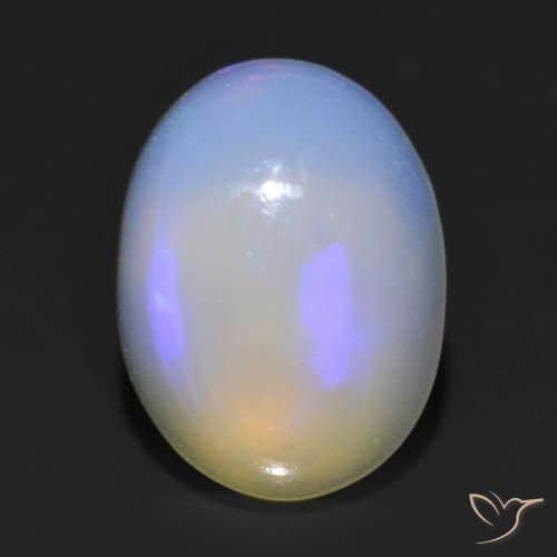 1.13ct Naturel Multicolore Opale, ovale, Transparent