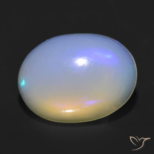 Opale Multicolore naturelle ovale, 1.13 ct, Transparent