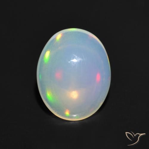 1.05ct Naturel Multicolore Opale, ovale, Transparent, Photo A