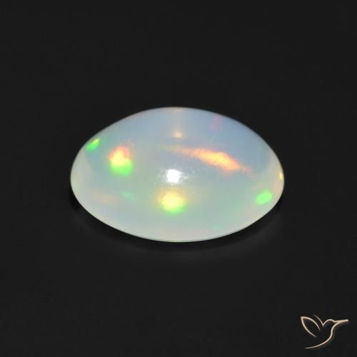 Opale Multicolore naturelle ovale, 1.05 ct, Transparent