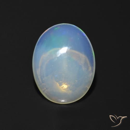 0.93ct Naturel Multicolore Opale, ovale, Transparent