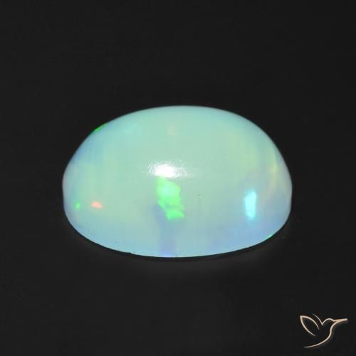 Opale Multicolore naturelle ovale, 1.38 ct, Transparent