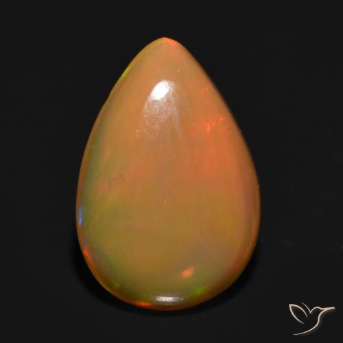 0.96ct Naturel Multicolore Opale, En forme de poire, Transparent