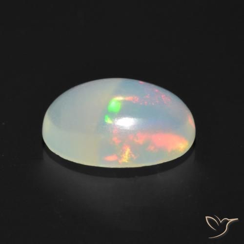 Opale Multicolore naturelle ovale, 0.97 ct, Transparent
