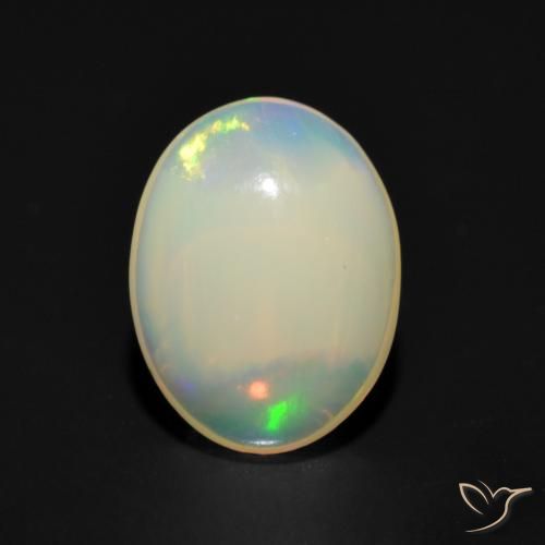 1.07ct Naturel Multicolore Opale, ovale, Transparent