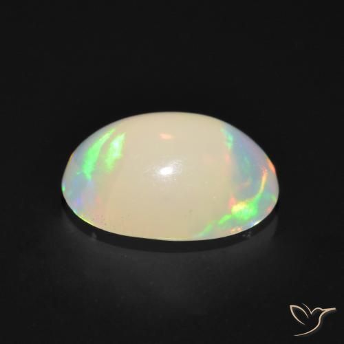 Opale Multicolore naturelle ovale, 1.07 ct, Transparent