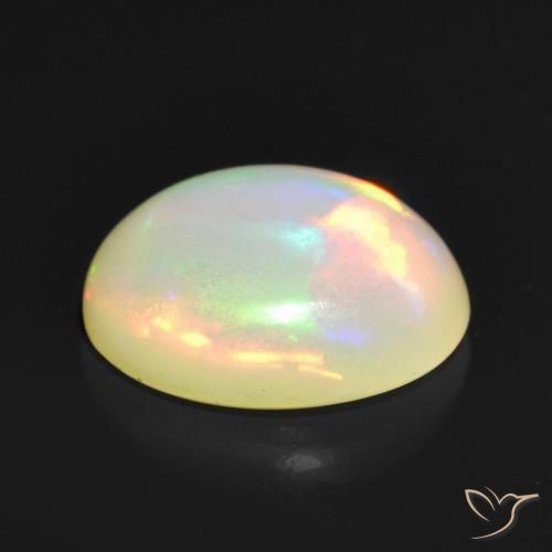 Opale Multicolore naturelle ovale, 1.08 ct, Translucide