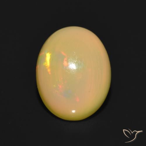 1.47ct Naturel Multicolore Opale, ovale, Translucide