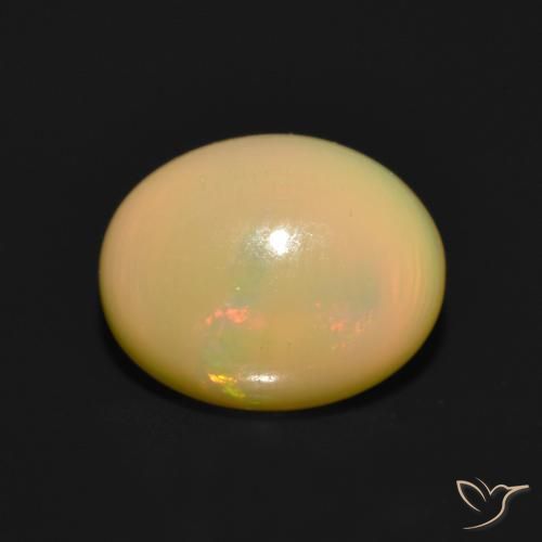 Opale Multicolore naturelle ovale, 1.47 ct, Translucide