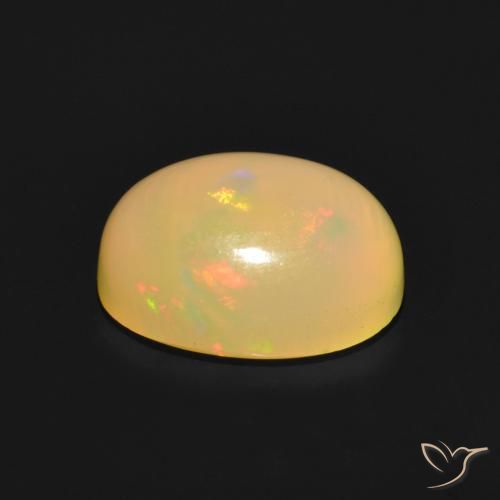 Opale Multicolore naturelle ovale, 1.47 ct, Translucide