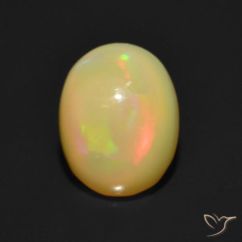 1.02ct Naturel Multicolore Opale, ovale, Translucide