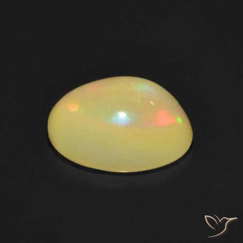 Opale Multicolore naturelle ovale, 1.02 ct, Translucide