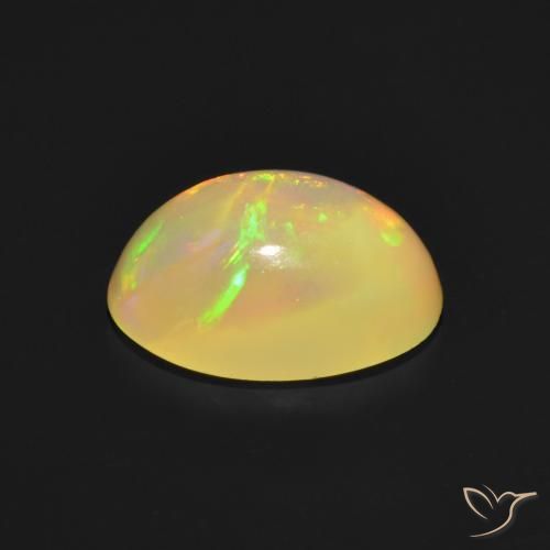 Opale Multicolore naturelle ovale, 1.00 ct, Translucide