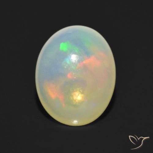 1.16ct Naturel Multicolore Opale, ovale, Transparent