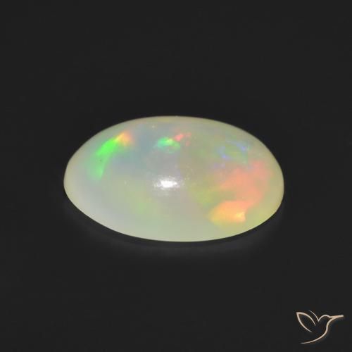 Opale Multicolore naturelle ovale, 1.16 ct, Transparent