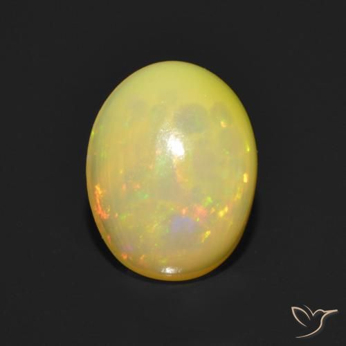 1.15ct Naturel Multicolore Opale, ovale, Transparent