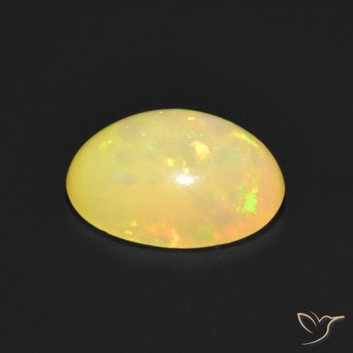 Opale Multicolore naturelle ovale, 1.15 ct, Transparent