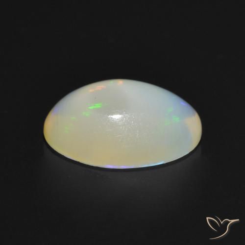 Opale Multicolore naturelle ovale, 1.05 ct, Transparent